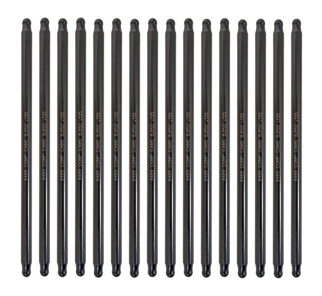 Hi-Tech One-Piece 8.950" Long, .135" Wall, 3/8" Diameter Pushrod - Set of 16