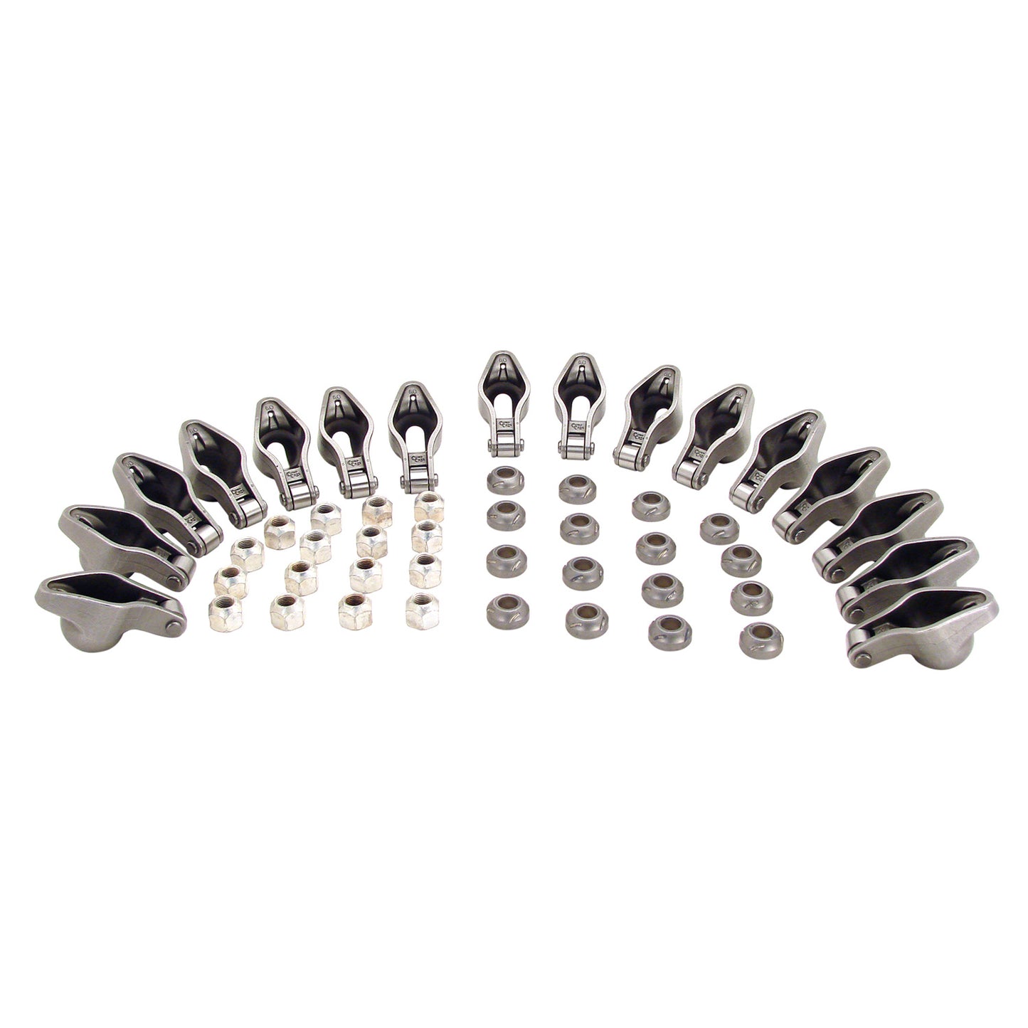 Magnum Roller Rocker Arms for Chevy; 3/8" Stud, 1.52 Ratio - 16 qty