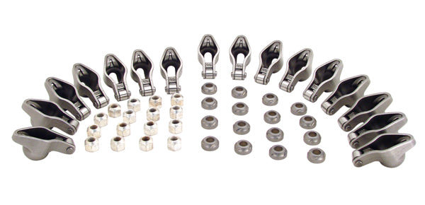 Magnum Roller Self-Aligning Rocker Arms for Chevy; 3/8" Stud, 1.6 Ratio