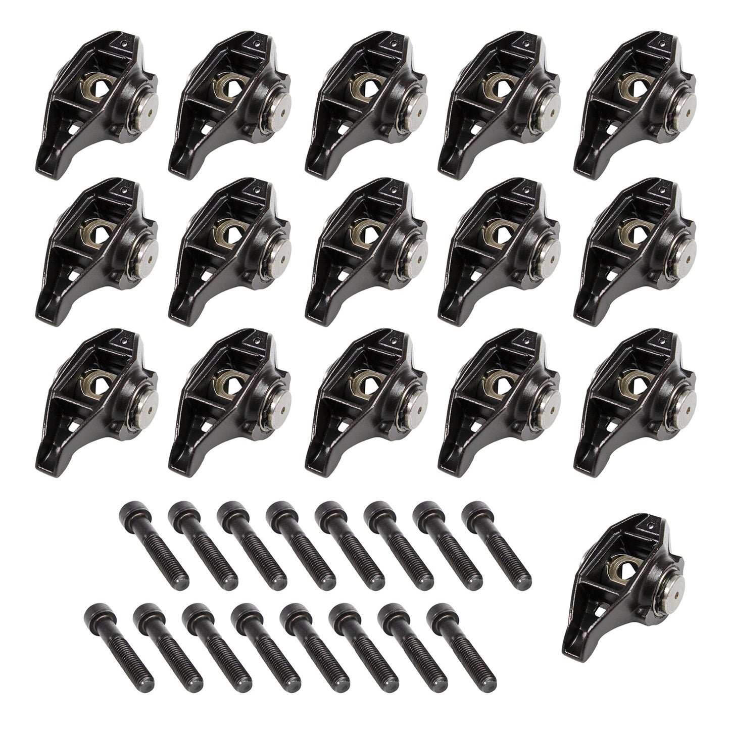 Trunnion-Upgraded 1.7 Ratio Rocker Arm for GM LS1 - Set of 16