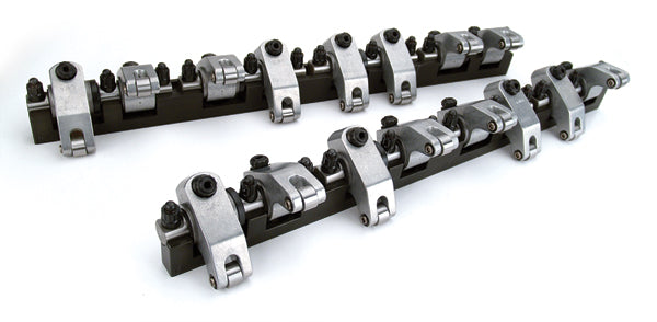 Shaft Mount Aluminum Rocker Arms; Small Block Chevy, PTL/RHS Pro Action Aluminum, 1.5/1.5 Ratio