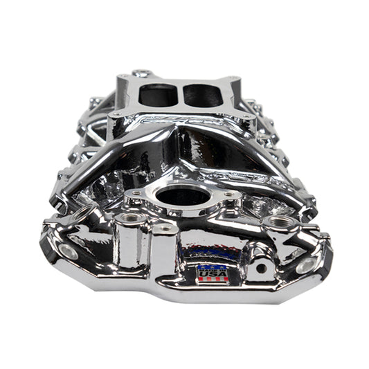 Edelbrock EPS Intake Manifold for 1955-86 Small-Block Chevy w/ Chrome Plasma Finish