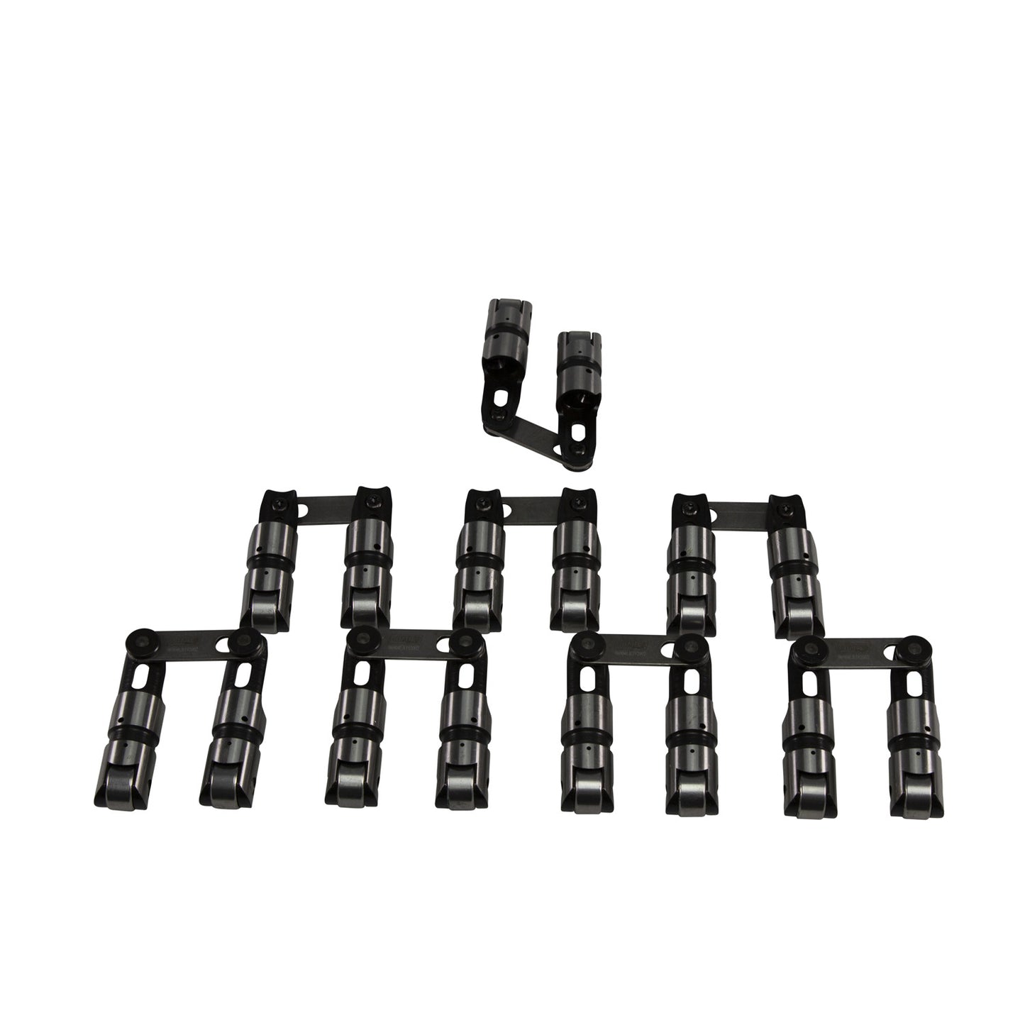 Sportsman Solid Roller Lifters with Bearings for Chevrolet 265-400, .904" Diameter, (8) .180" Left Offset/ (8) .180" Right Offset - Set of 16