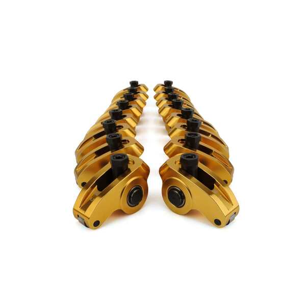 Ultra-Gold ARC Series Aluminum Rocker Arms for Chevy; 7/16" Stud, 1.7 Ratio