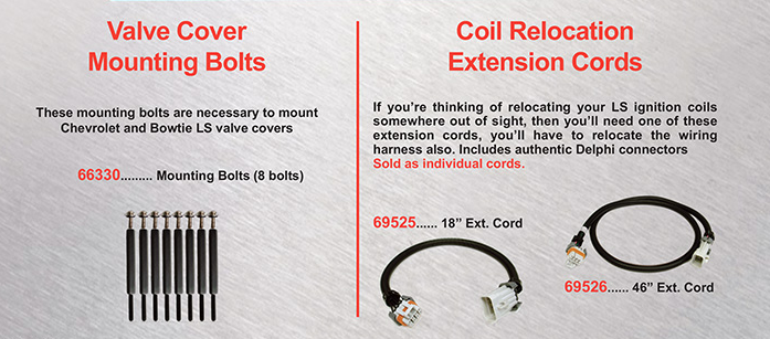 LS / Valve Cover Mounting Belts & Coil Relocation Extension Cords