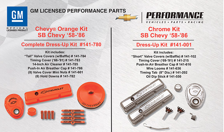 SBC Dress Up Kit Complete Orange & Chrome