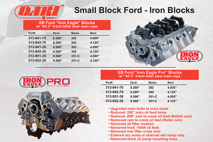 DART Small Block Ford / Iron Blocks