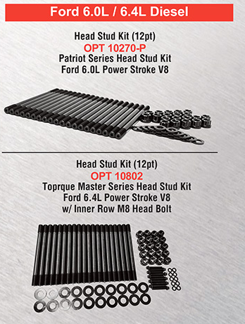 Ford Diesel Head Stud Kits / Opti Torque