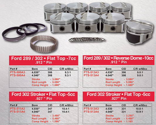 Small Block Ford / WEISCO PRO TRU Street Pistons