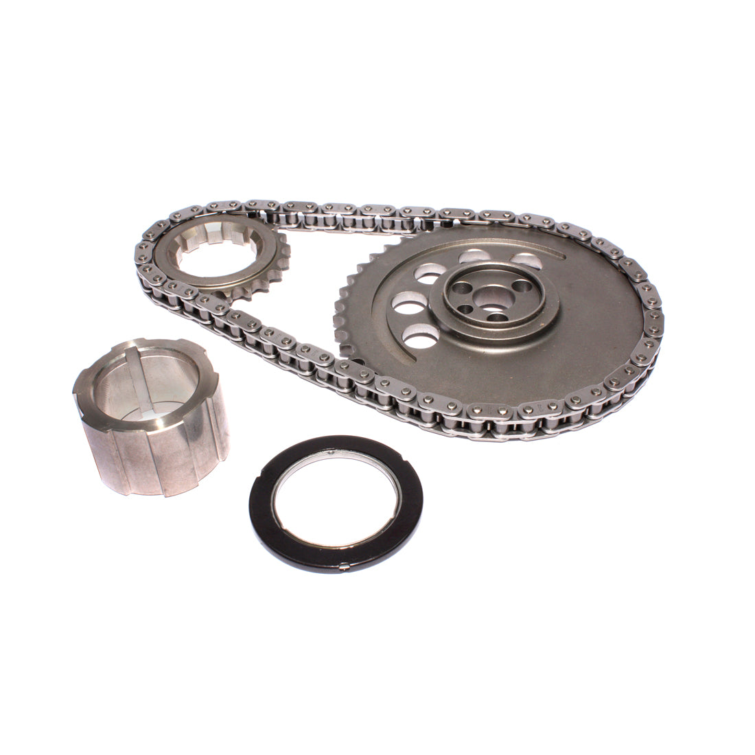 9-Keyway Single Chain Timing Set for 3-Bolt, 24X, 1 Pole Reluctor GM LS
