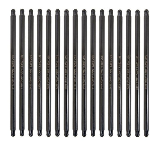 Hi-Tech One-Piece 8.950" Long, .135" Wall, 3/8" Diameter Pushrod - Set of 16