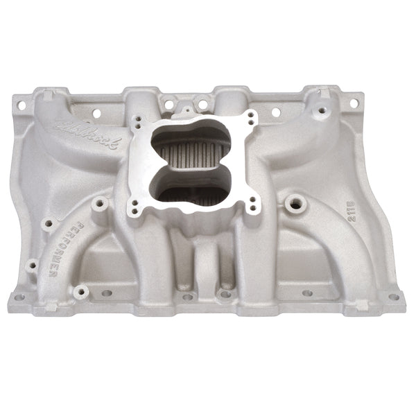Edelbrock Performer Intake Manifold for 1968-1976 Cadillac 472-500, Satin Finish