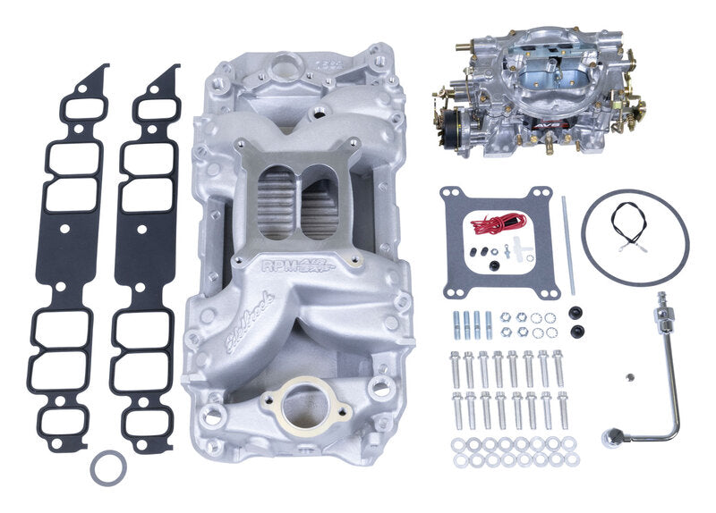 Edelbrock Single-Quad Manifold and carb Kit for Big-Block Chevy Rectangular Port