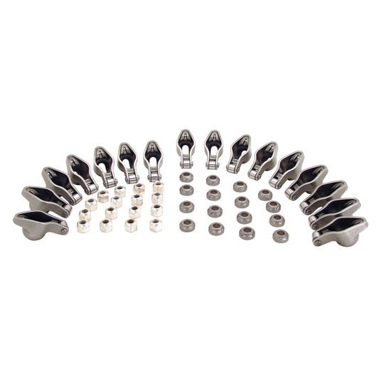 Magnum Roller Rocker Arms for Chevy; 3/8" Stud, 1.52 Ratio - 16 qty