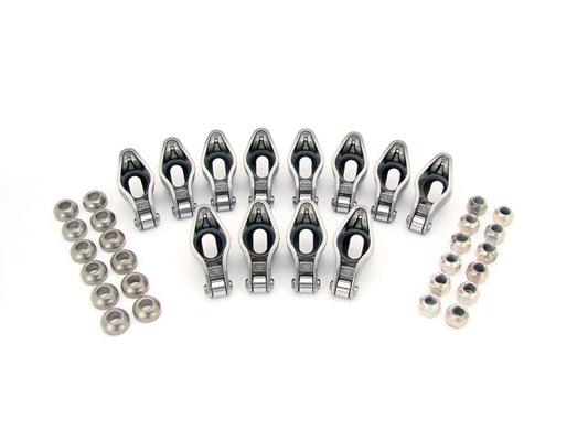 Magnum Roller Rocker Arms for Chevy; 10mm Stud, 1.6 Ratio