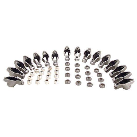 Magnum Roller Rocker Arms for Chevy; 3/8" Stud, 1.6 Ratio - 16 Qty