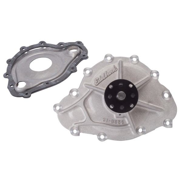 Edelbrock Water Pump for Pontiac, Standard Rotation in Satin Finish