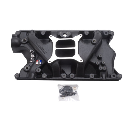 Edelbrock Performer 351-W Intake Manifold for S/B Ford 351 Windsor, Black Finish
