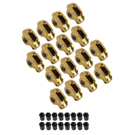 Ultra-Gold ARC Series Aluminum Rocker Arms for Chevy; 3/8" Stud, 1.5 Ratio - Set of 16