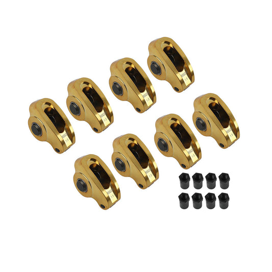 Ultra-Gold ARC Series Aluminum Rocker Arms for Chevy; 3/8" Stud, 1.5 Ratio - Set of 8