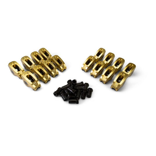 Ultra-Gold ARC Series Narrow Body Aluminum Rocker Arms for Chevy; 3/8" Stud, 1.5 Ratio (16)