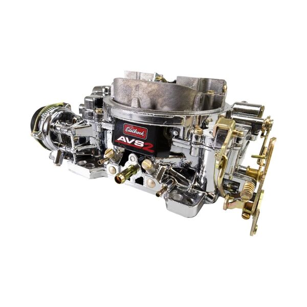 Edelbrock AVS2 Carburetor 650 CFM w/ Electric Choke, Chrome Plasma Finish