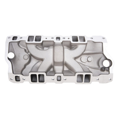 Edelbrock Performer EPS Manifold w/Oil Fill Tube for Small-Block Chevy, Black Finish