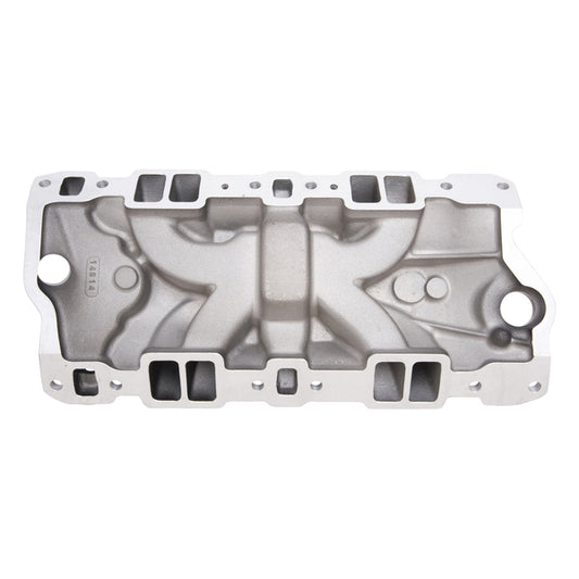 Edelbrock Performer EPS Manifold w/Oil Fill Tube for Small-Block Chevy, Black Finish