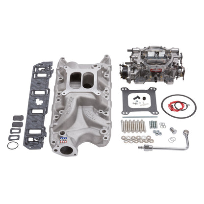 Edelbrock Single-Quad Manifold and carb Kit for Small-Block Ford 289-302