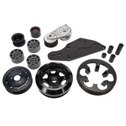 Edelbrock Belt Conversion Kit For 13-20 Ford Mustang GT Coyote 5.0L 8-Rib
