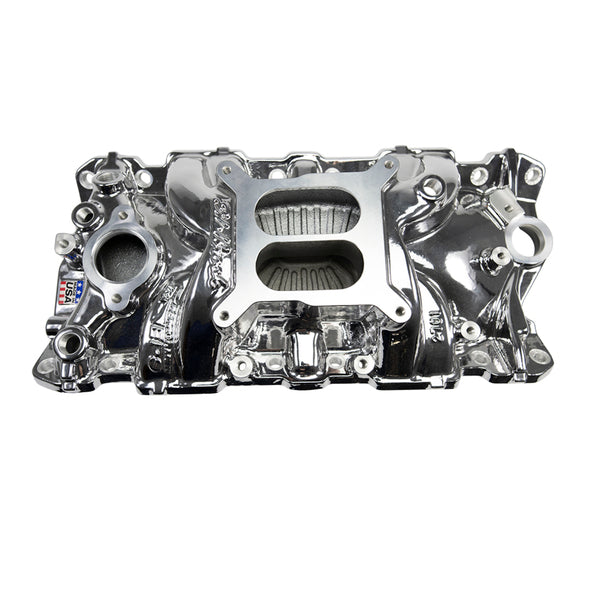 Edelbrock EPS Intake Manifold for 1955-86 Small-Block Chevy w/ Chrome Plasma Finish