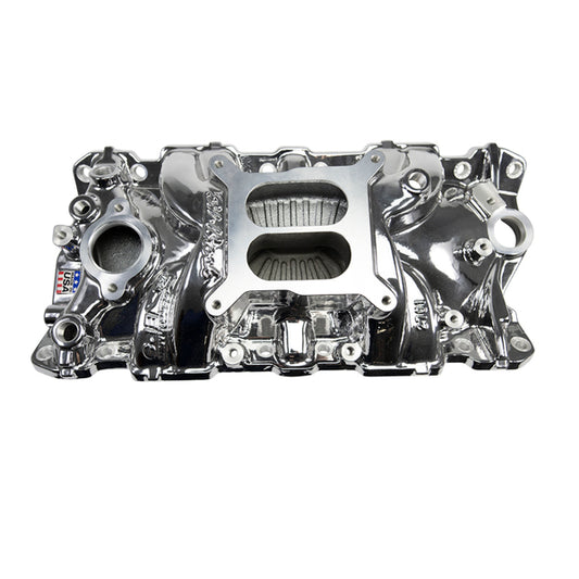 Edelbrock EPS Intake Manifold for 1955-86 Small-Block Chevy w/ Chrome Plasma Finish
