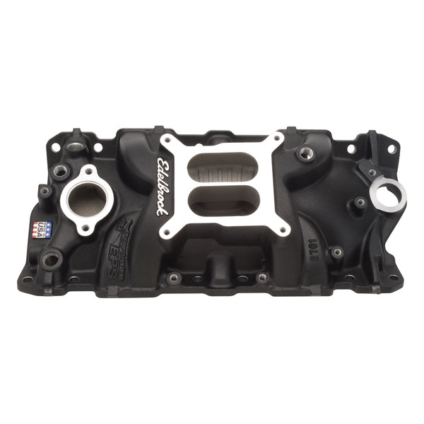 Edelbrock Performer EPS Intake Manifold for 1955-86 Small-Block Chevy, Black Finish