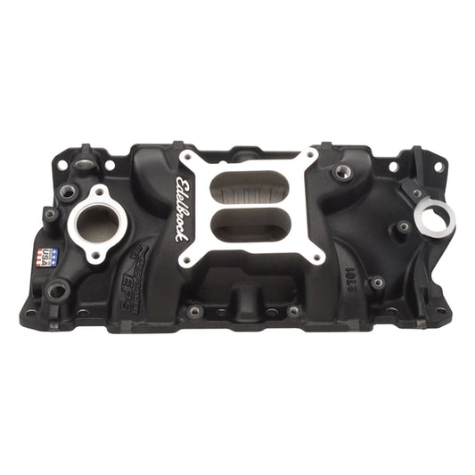 Edelbrock Performer EPS Intake Manifold for 1955-86 Small-Block Chevy, Black Finish