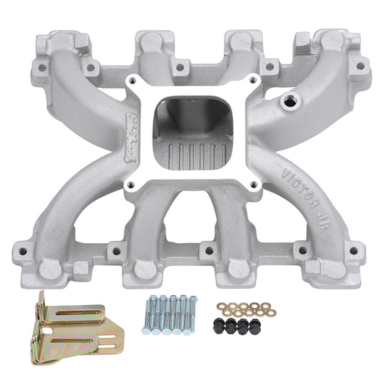 Edelbrock Victor Jr. Small Block Chevy LS1 Carbureted Intake Manifold Only