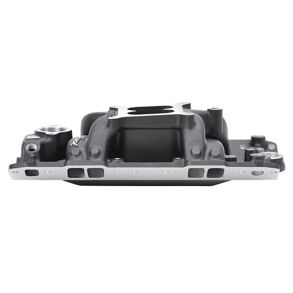 Edelbrock Performer RPM AIR-Gap Small Block Chevy Black Intake Manifold