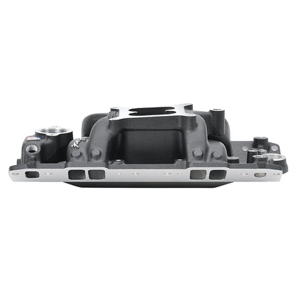Edelbrock Performer RPM AIR-Gap Small Block Chevy Black Intake Manifold