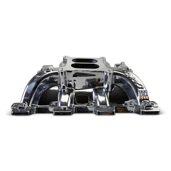 Edelbrock Performer RPM Small Block Chevy LS1 Intake Manifold Only, Chrome Plasma finish