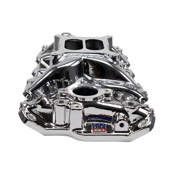 Edelbrock EPS Intake Manifold for 1955-86 Small-Block Chevy w/ Chrome Plasma Finish