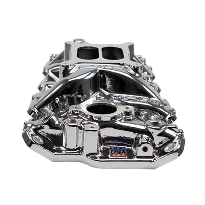 Edelbrock EPS Intake Manifold for 1955-86 Small-Block Chevy w/ Chrome Plasma Finish