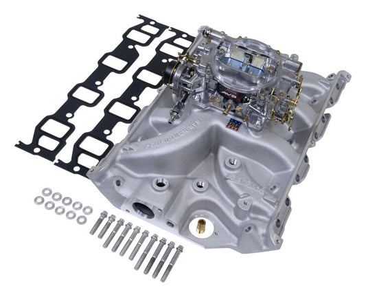 Edelbrock Single-Quad Manifold and carb Kit for Big-Block Ford FE