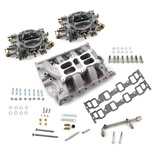Edelbrock RPM Dual-Quad manifold and carb Kit for 390-428 Big-Block Ford FE