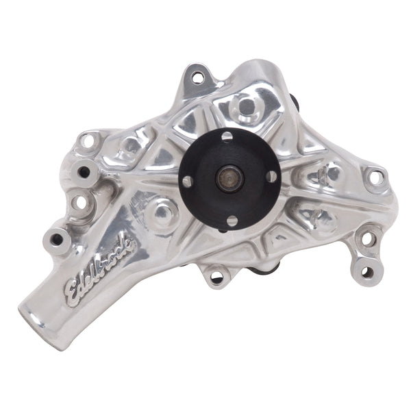 Edelbrock Water Pump for Small-Block Chevy in Polished Finish (Long)