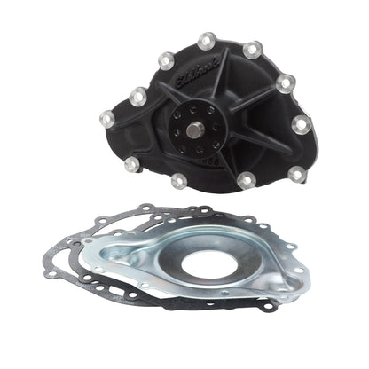 Edelbrock Water Pump for Pontiac, Standard Rotation in Black Finish