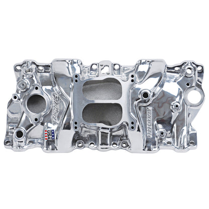Edelbrock Performer Intake Manifold for 1987-95 Small-Block Chevy, Polished Finish