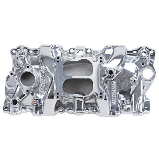 Edelbrock Performer Intake Manifold for 1987-95 Small-Block Chevy, Polished Finish