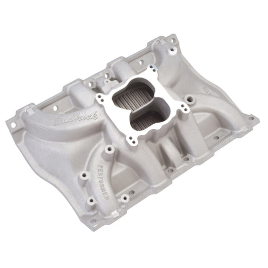 Edelbrock Performer Intake Manifold for 1968-1976 Cadillac 472-500, Satin Finish