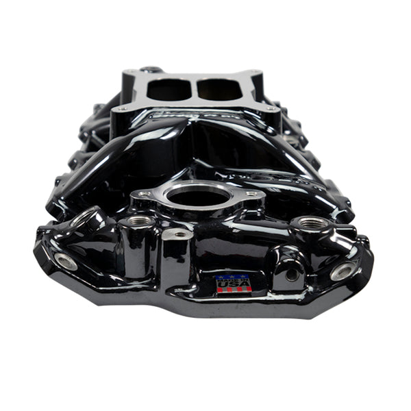Edelbrock Performer EPS Intake Manifold for 55-86 Small-Block Chevy w/ Black plasma Finish