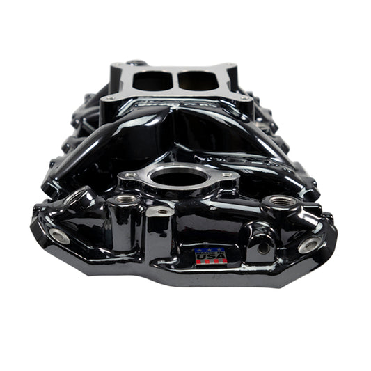 Edelbrock Performer EPS Intake Manifold for 55-86 Small-Block Chevy w/ Black plasma Finish