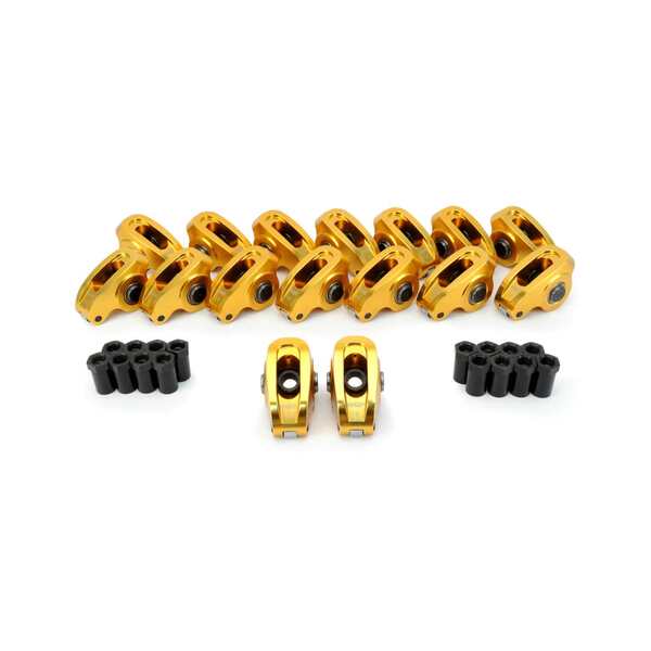 Ultra-Gold ARC Series Aluminum Rocker Arms for Ford; 3/8" Stud, 1.6 Ratio